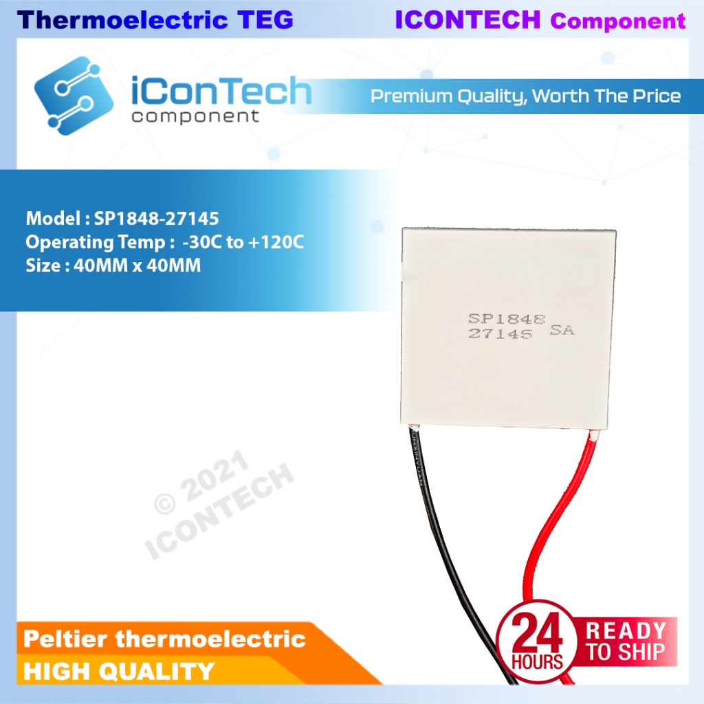 SP1848 Thermoelectric Module TEG| Heat to Electricity Power Plate | 5V 150mA  SP1848-27145