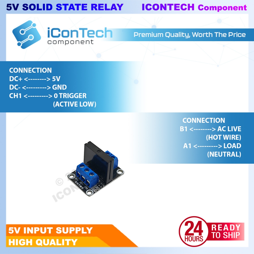 Solid State Relay SSR Module 5V DC Input 1/2/4 Channel Optocoupler Isolation for Arduino ESP32 PLC Automation 2