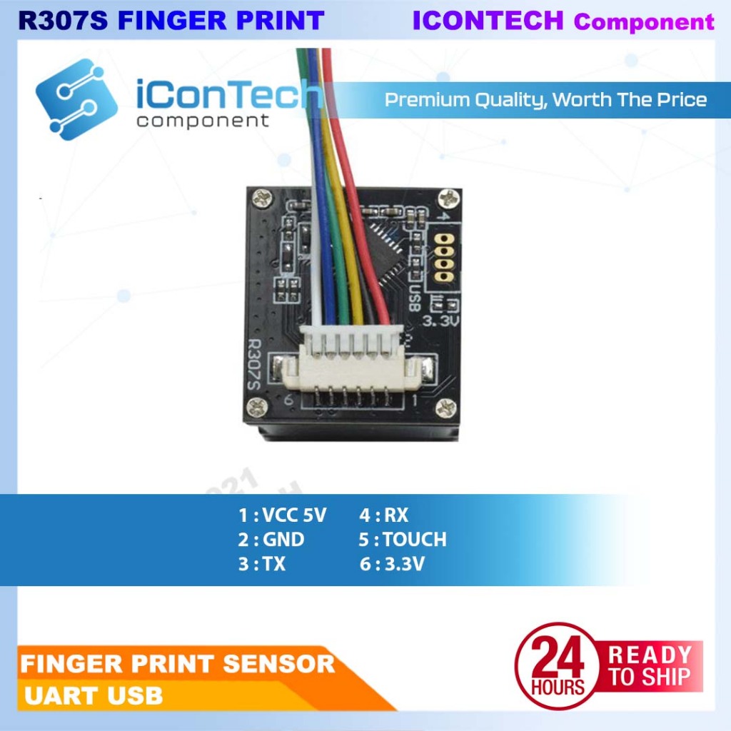 R307S Finger Print Sensor Module 5V UART 2