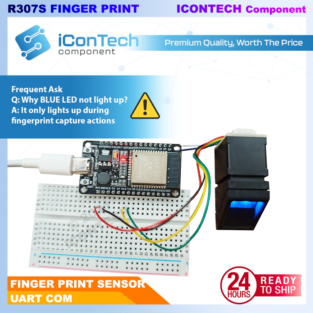 R307S Finger Print Sensor Module 5V UART 5