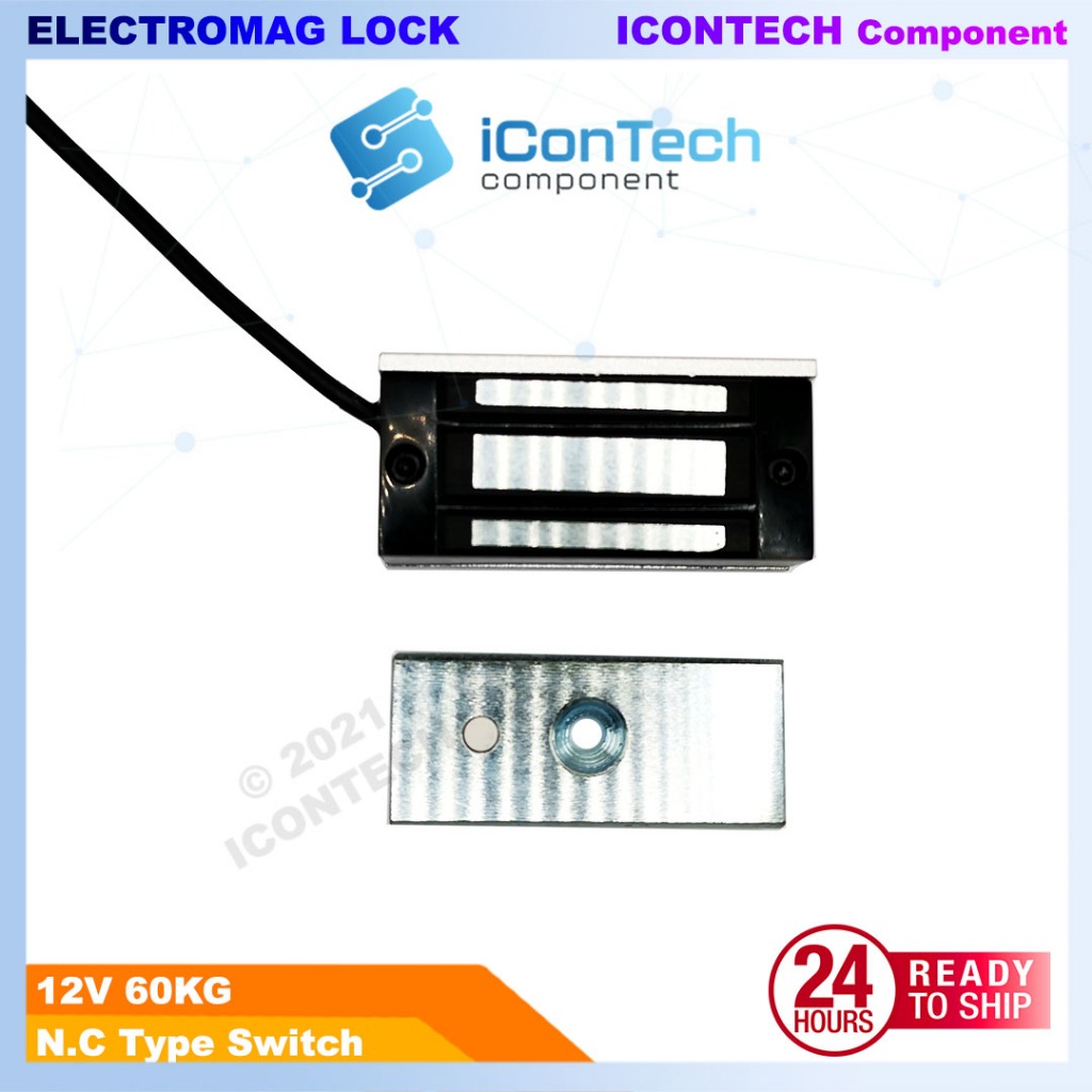 12v electromagnectic door lock 60KG lock metal 3