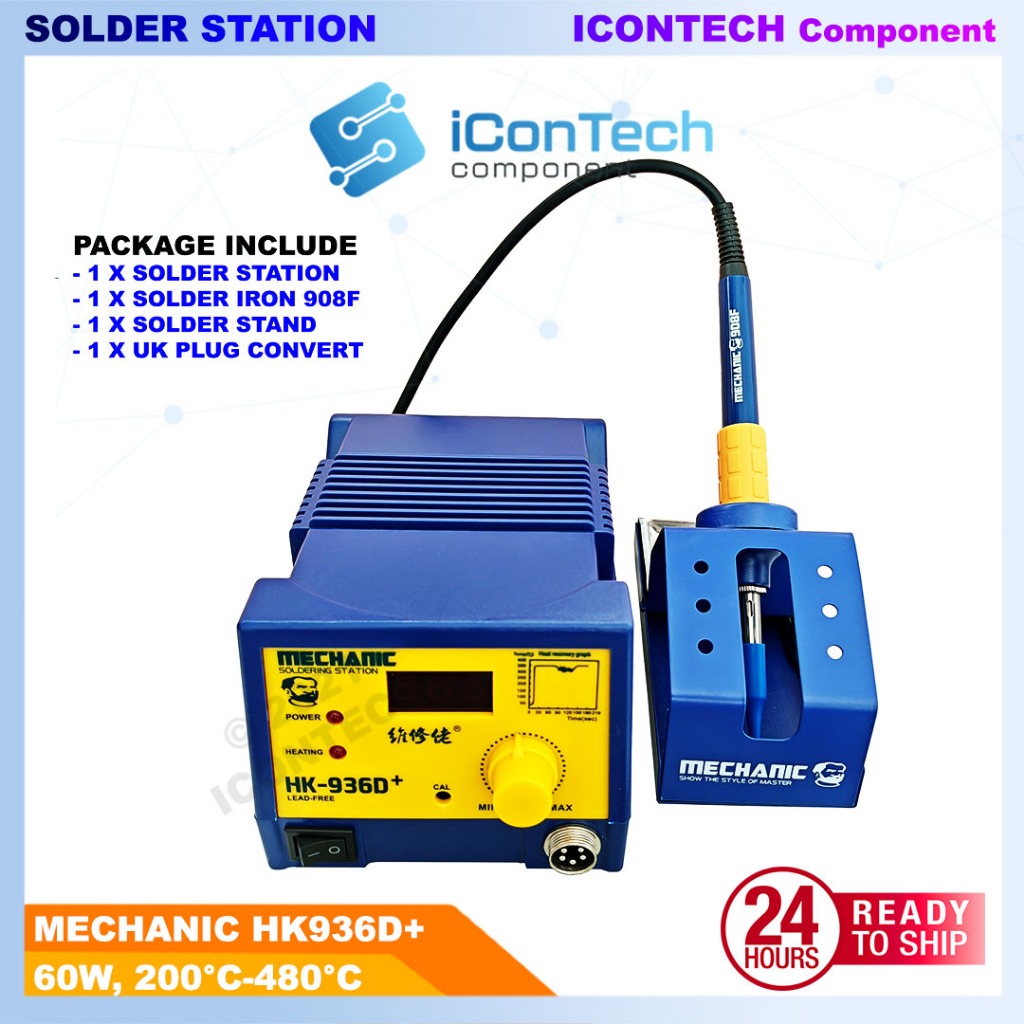 Mechanic HK-936D HK-936 Electrical Solder Station 220V 60W Anti Static Soldering Station 936 2