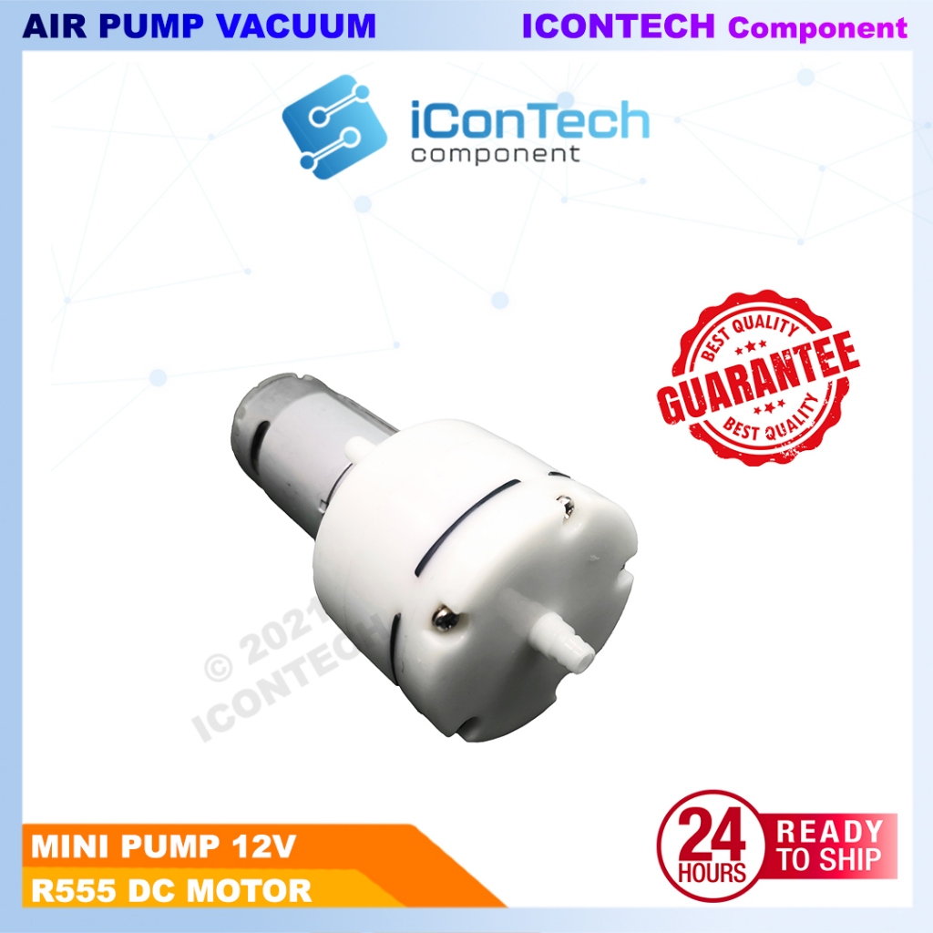 12V DC 555 Airpump High Airflow Diaphragm Vacuum Motor -58kpa Air Pump Vacuum Pump