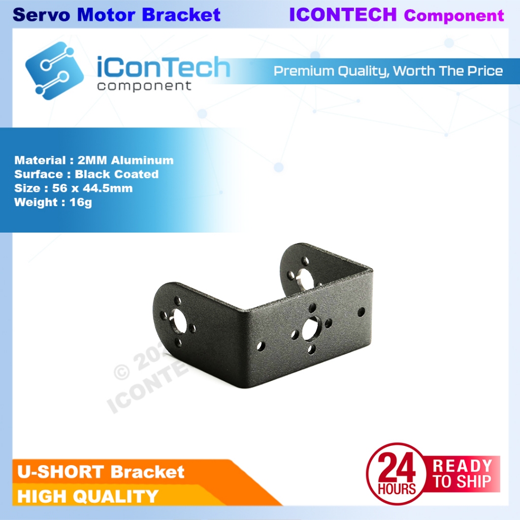 Electronic Servo Bearing Bracket Mouting U Shape I Shape Servo base Pan Connector Servo Motor Bracket 5