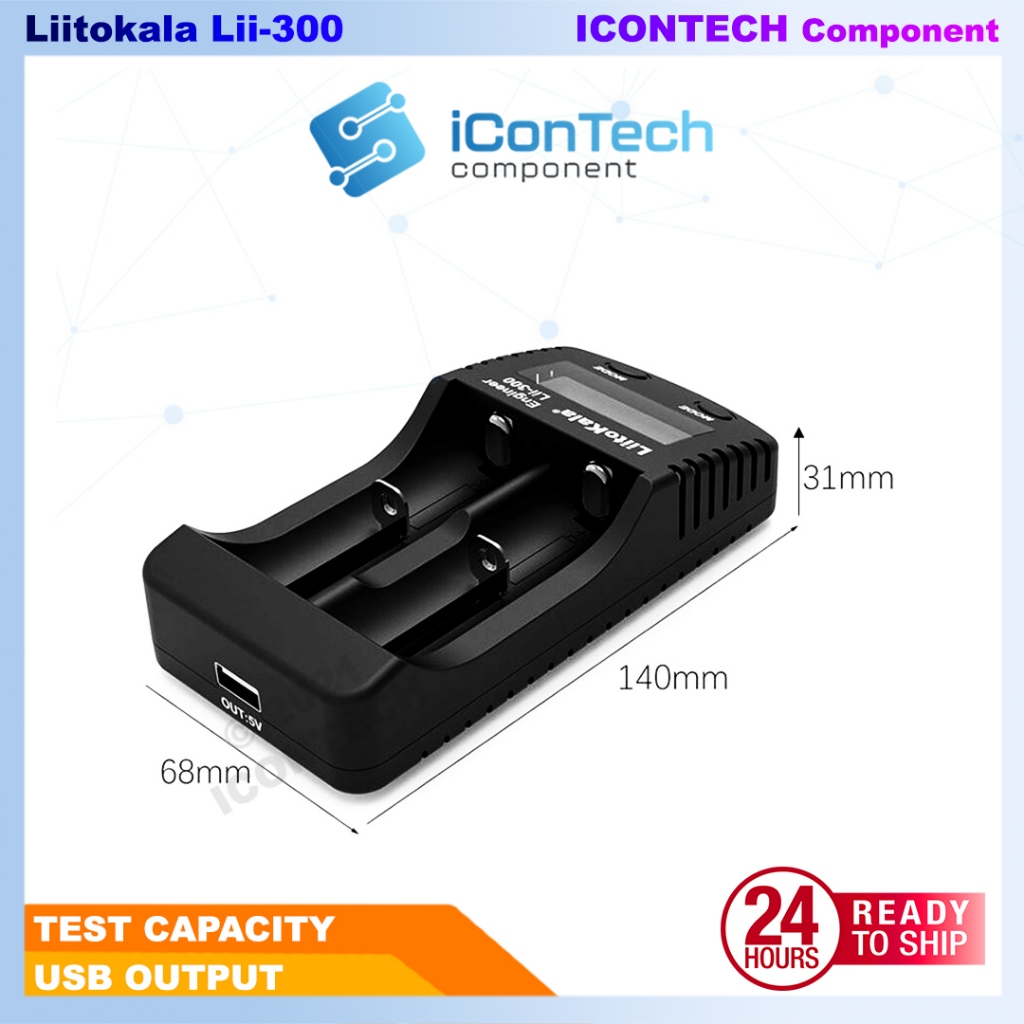 Lii-300 Lii 300 Lithium Charger 18650 Charger Liitokala Battery Charger Lii300 Lithium Battery Charger 4