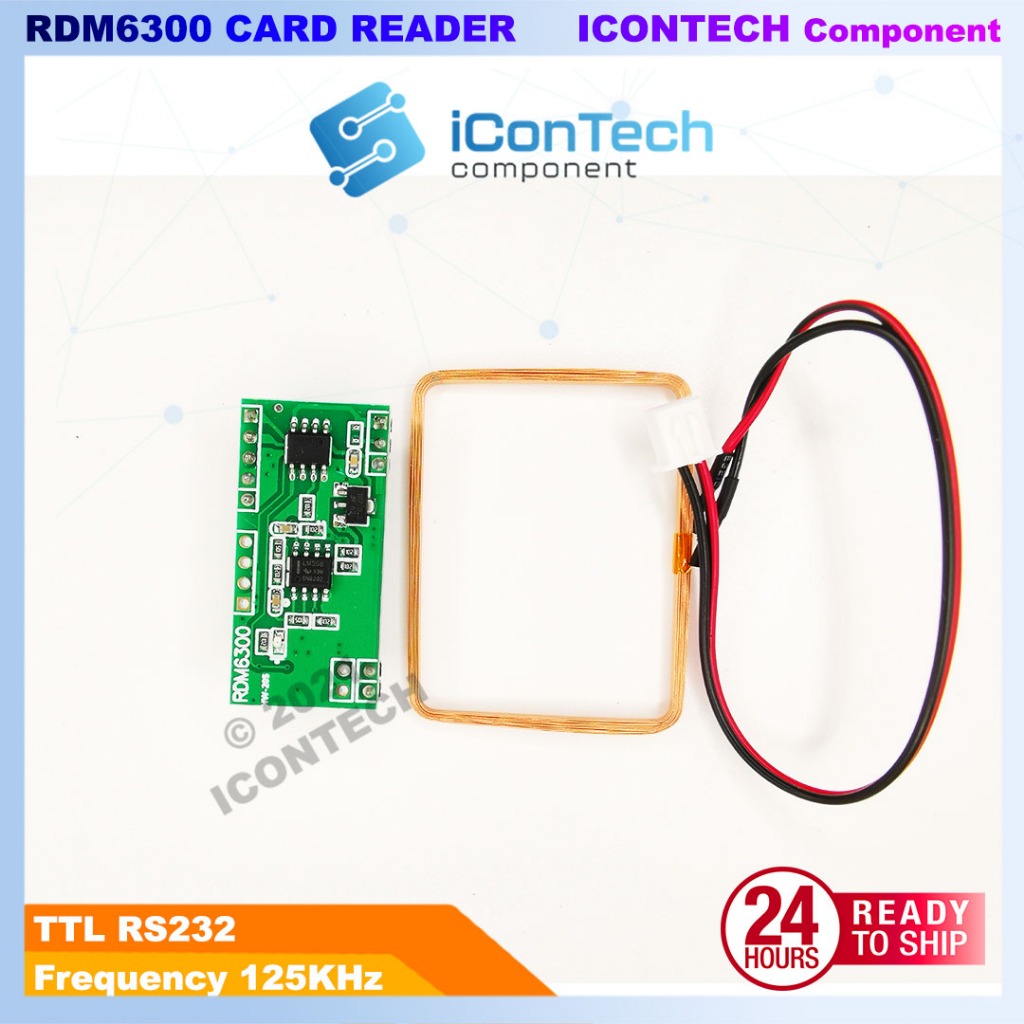 RDM6300 125kHz RFID Card Reader Module Arduino Accesosories 3
