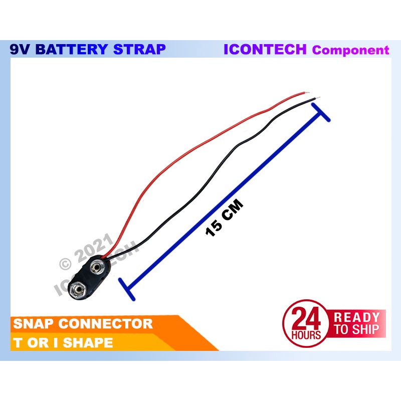 9V Battery Strap Connector 9V Battery Holder Plug T share L share wire connector DC  2.1 5.5 Suitable for Arduino