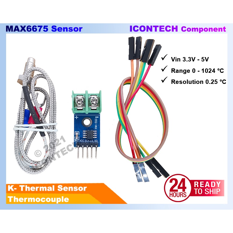 MAX6675 K Type Thermocoupler Thermal Sensor MAX6675 Temperature Sensor K-Type