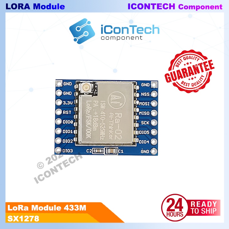 Lora SX1278 RF 433 Wireless Transceiver Module Lora Module Ai-Thinker Ra-02 Lora module Lora IOT Long Range LoRa 3