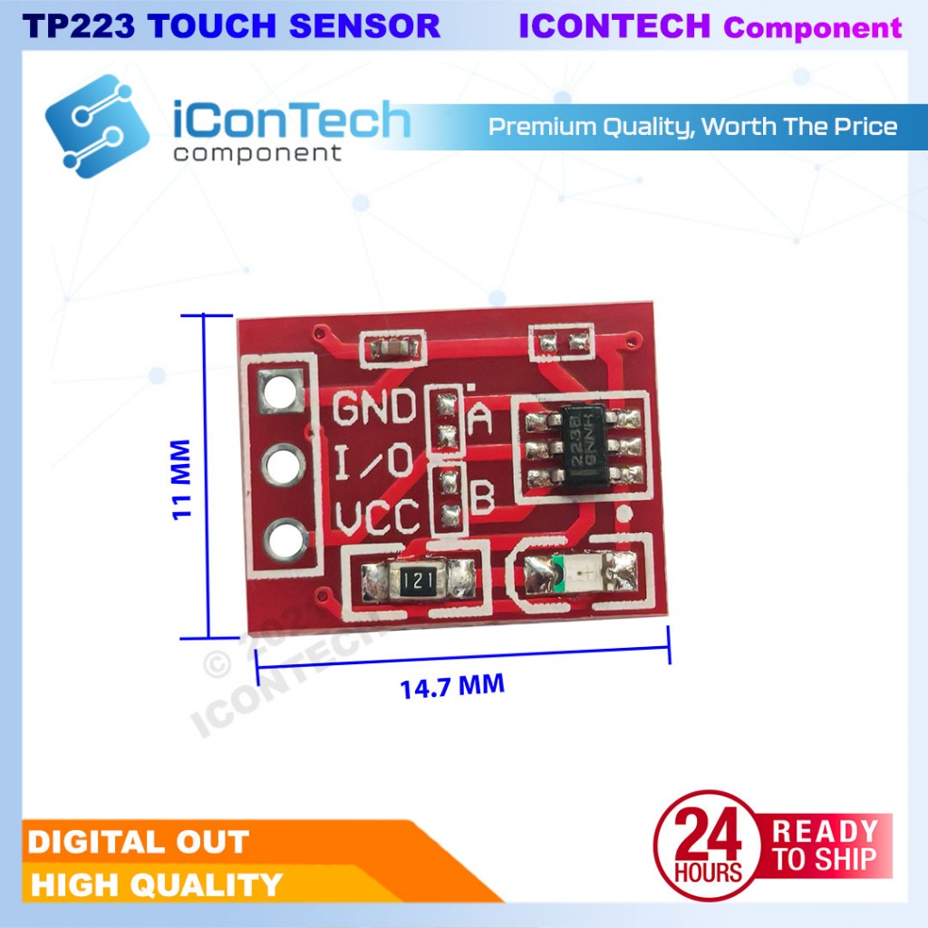 TTP223 Touch button Module Capacitor type Touch switch sensor Capacitive Touch Sensor TP223 4