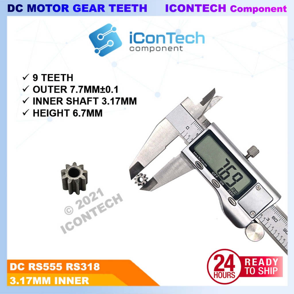 550 DC Motor Gear Teeth 9 12 teeth metal gear 12v DC motor geaer 2