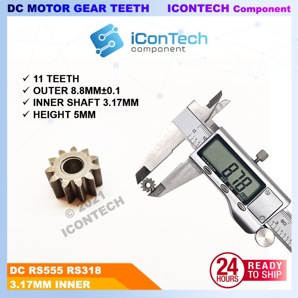550 DC Motor Gear Teeth 9 12 teeth metal gear 12v DC motor geaer 3