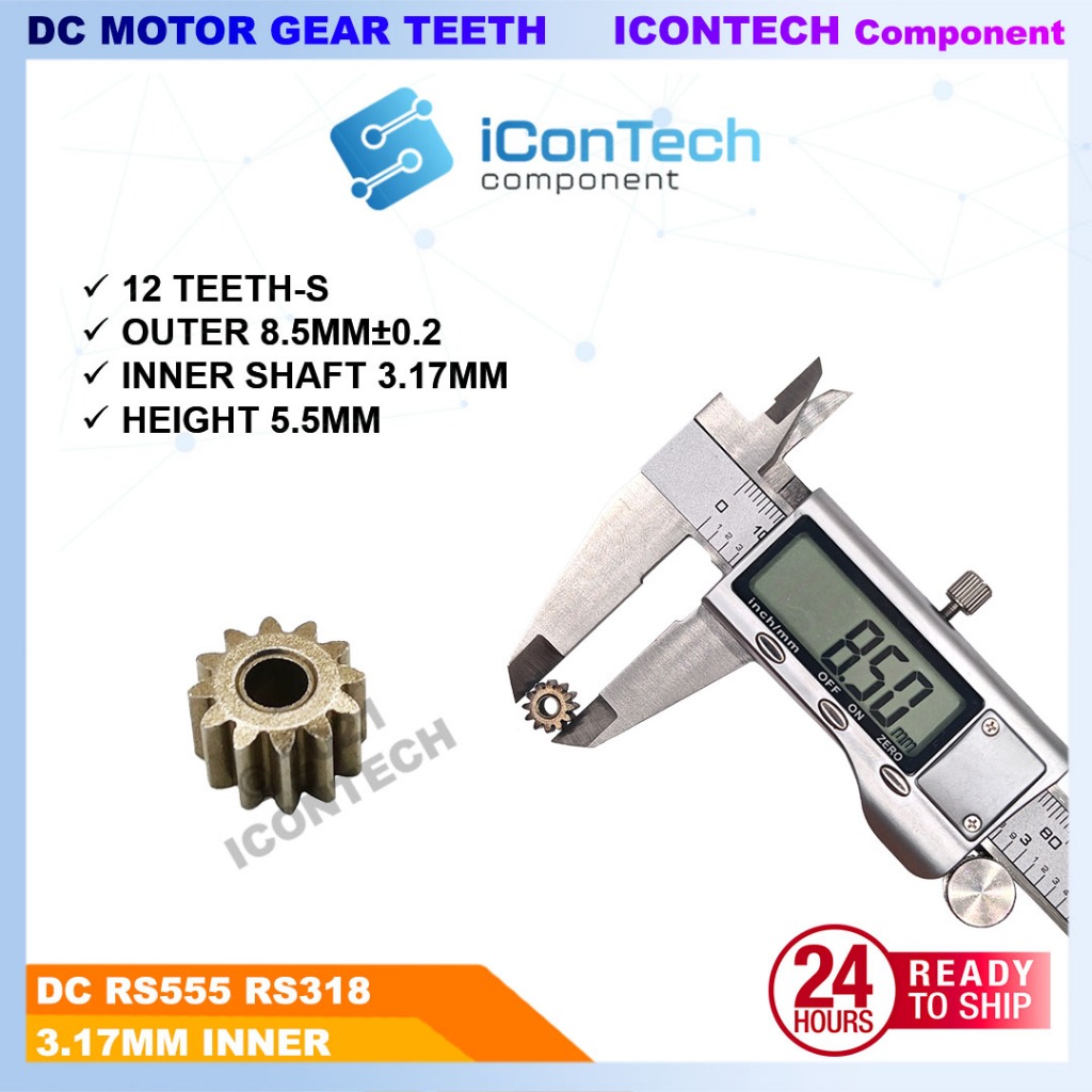 550 DC Motor Gear Teeth 9 12 teeth metal gear 12v DC motor geaer 4