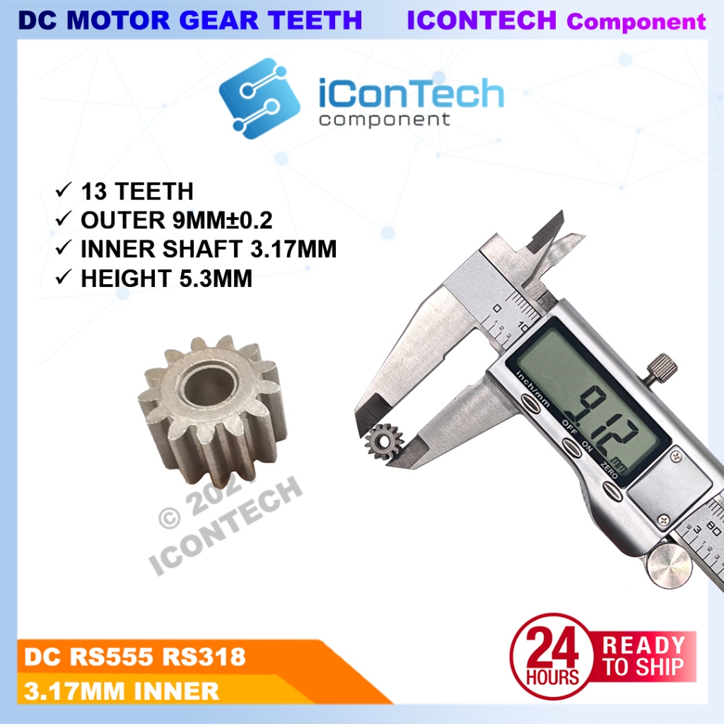 550 DC Motor Gear Teeth 9 12 teeth metal gear 12v DC motor geaer 5