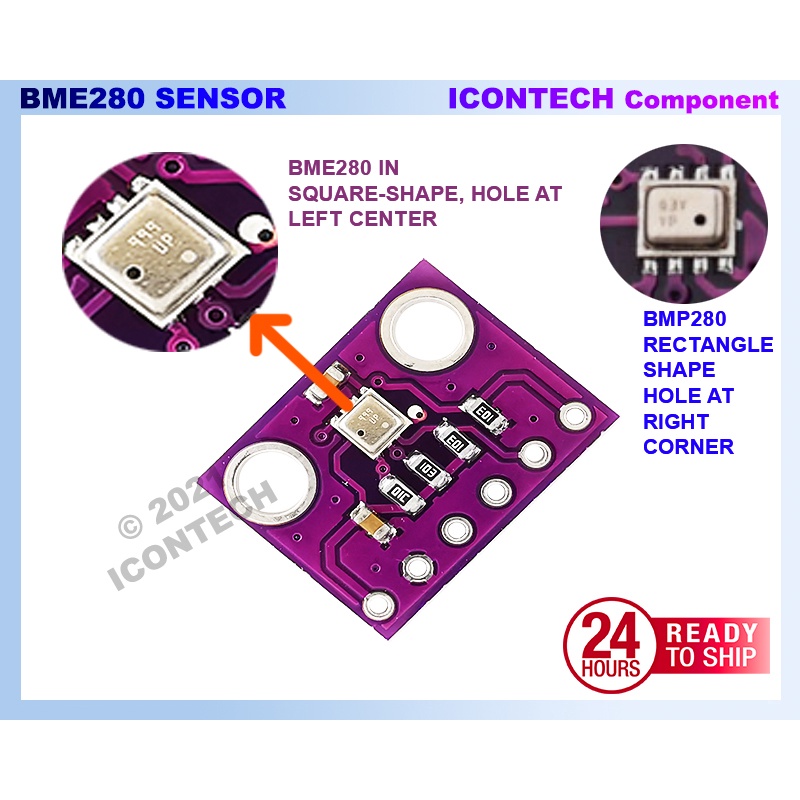 GY-BME280 Pressure Humidity and Temperature Sensor BME280 7