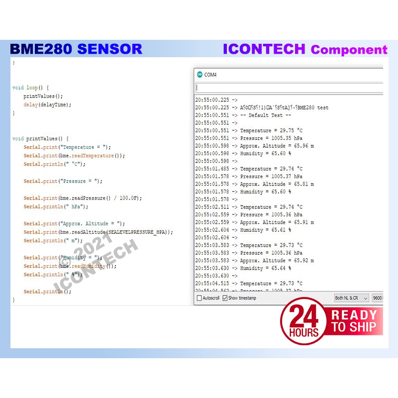 GY-BME280 Pressure Humidity and Temperature Sensor BME280 8