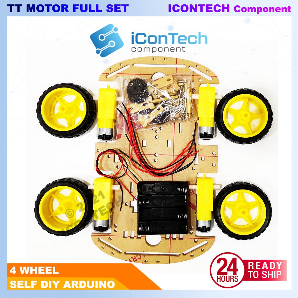 TT Motor full set arduino DIY motor car Smart Car Robot Arduino 2