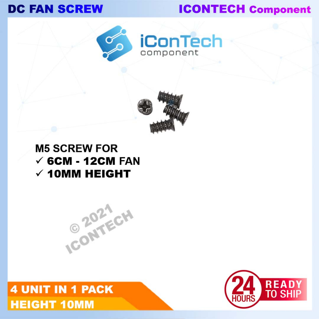 DC FAN SCREW FLAT HEAD SCREW SELF TAPPING SCREW FOR PC FAN 4