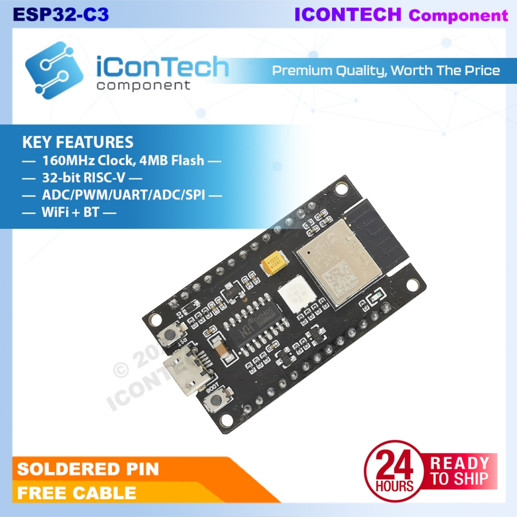 ESP32 C3 Mini Wifi Bluetooth 5.0 Module [FREE CABLE] 3
