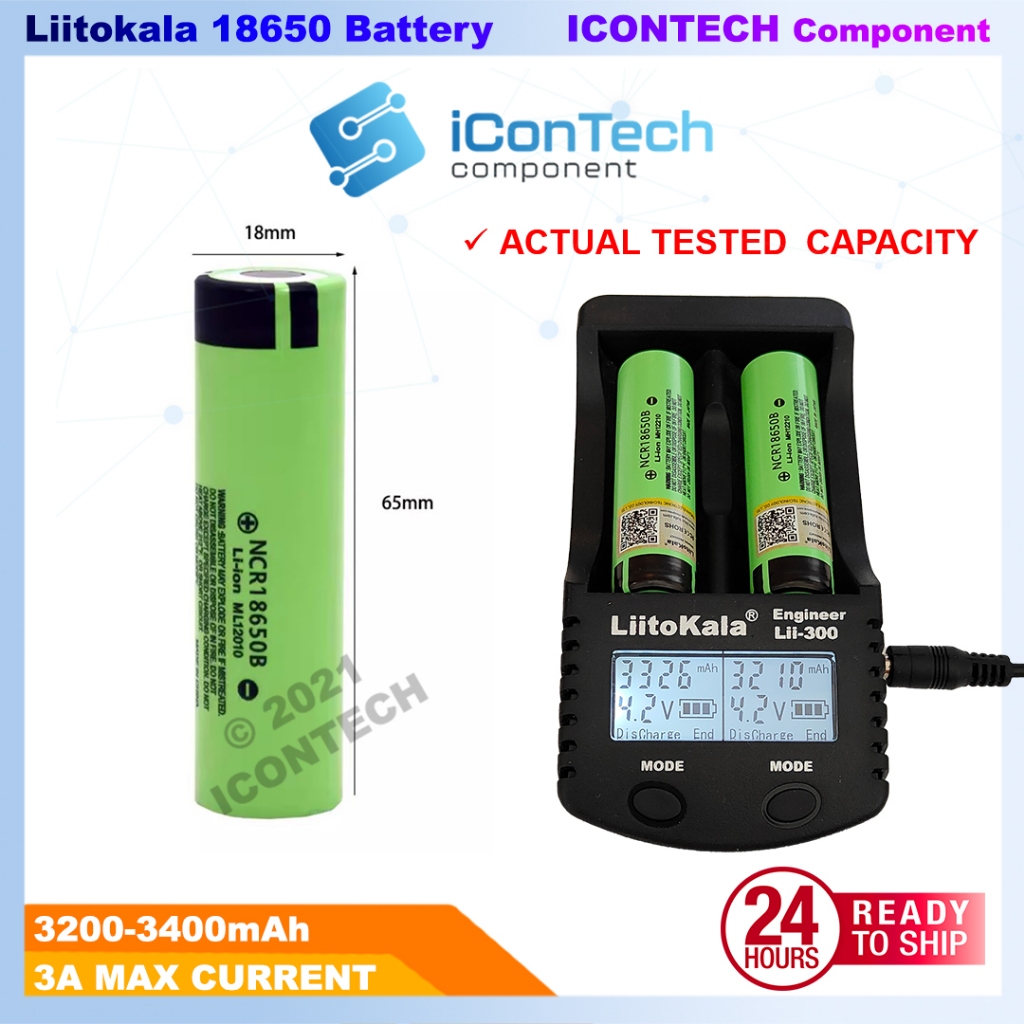 18650 Lithium Battery LIITOKALA 18650 RECHARGEABLE Battery 3500mAH 5