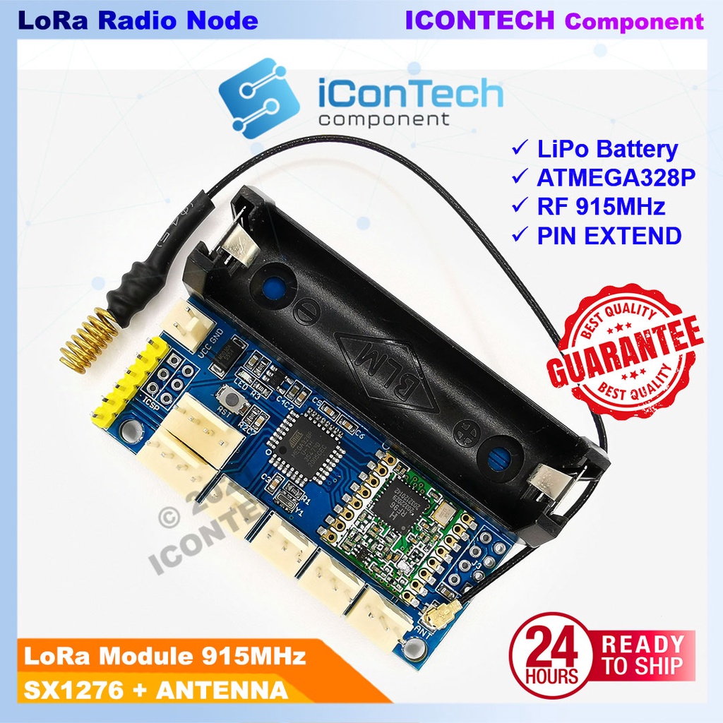 LoRa Module RFM95 SX1276 ATMEGA328P Battery