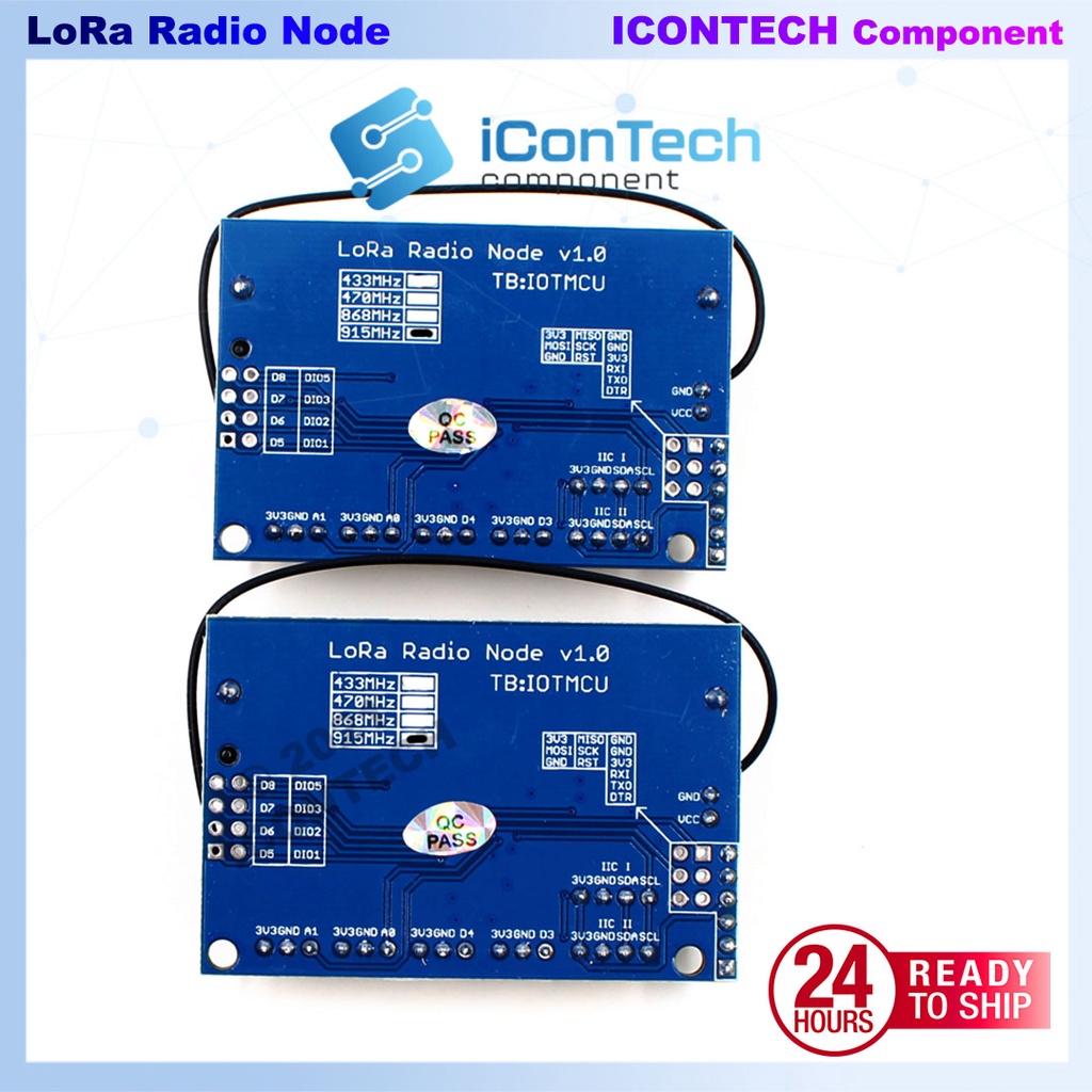 LoRa Module RFM95 SX1276 ATMEGA328P Battery 3
