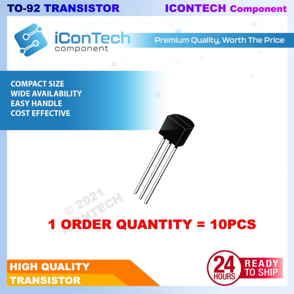 TO-92 BJT Transistor 2N3904 2N3906 2N2222 2N5401 2N5551 A1015 C1815 C945 S8050 S8550 S9012 S9013 S9014 S9015 S9018