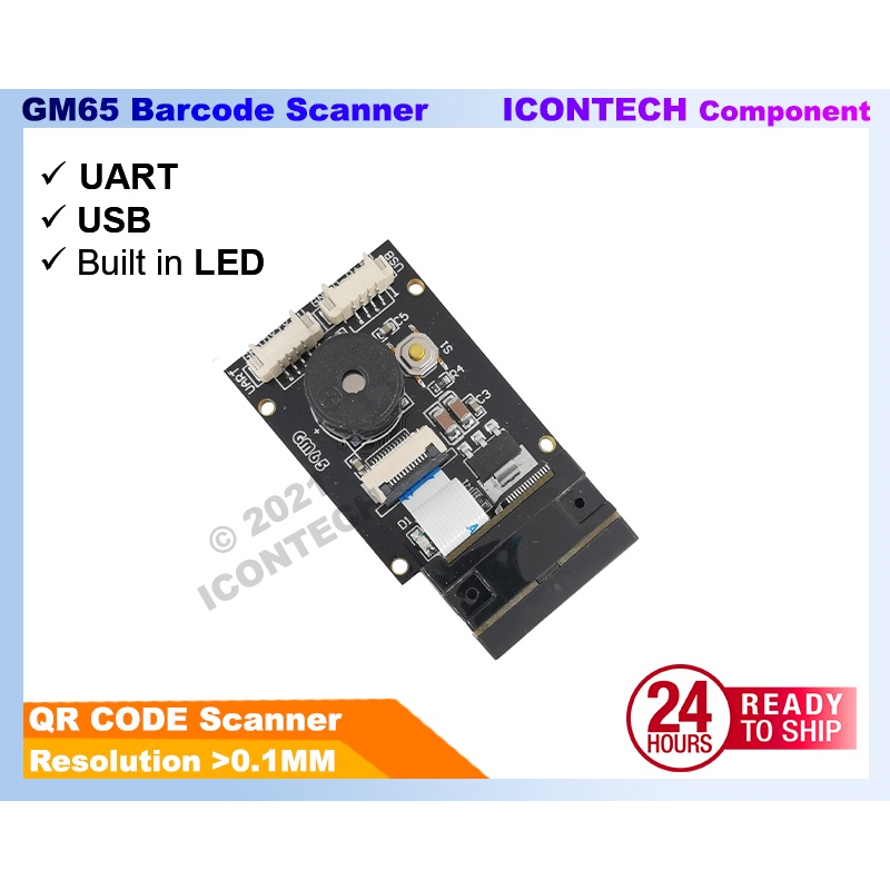GM65 BarCode Reader MG65 Bar code reader module UART USB supported with LED