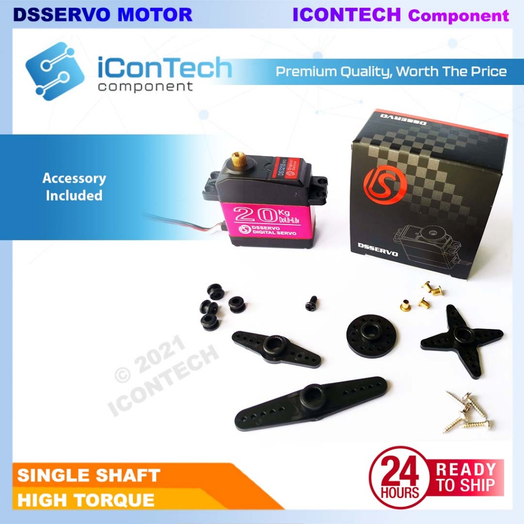DSSERVO WATERPROOF DIGITAL SERVO MOTOR 20KG 25KG 40KG 60KG 80KG 160KG Full Metal [FREE ARM] 4