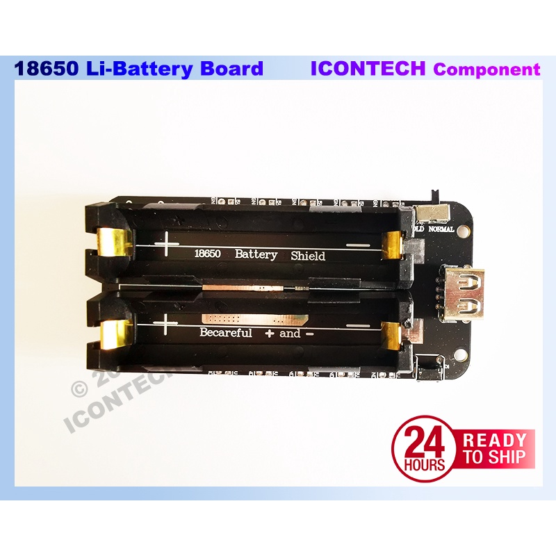 Two Channel 18650 Lithium Battery Shield V8 Mobile Power Expansion Board 5V/3A 3V/1A Micro USB Lithium Battery Charger 3