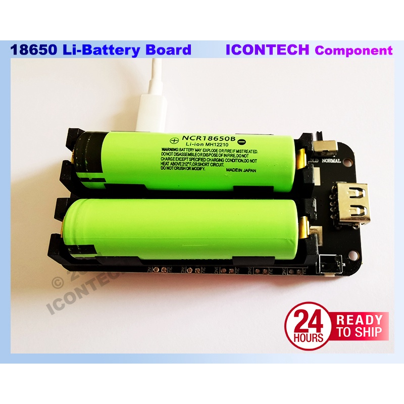 Two Channel 18650 Lithium Battery Shield V8 Mobile Power Expansion Board 5V/3A 3V/1A Micro USB Lithium Battery Charger 5