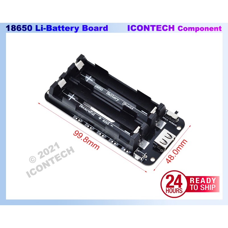 Two Channel 18650 Lithium Battery Shield V8 Mobile Power Expansion Board 5V/3A 3V/1A Micro USB Lithium Battery Charger 6