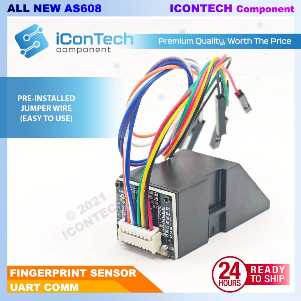 AS608 Fingerprint Reader Sensor Module Optical Finger Print Sensor Free Cable 2