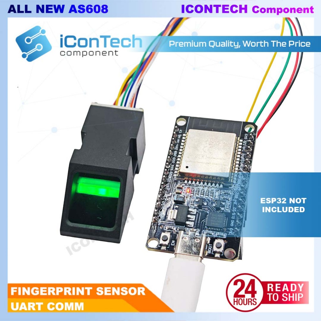 AS608 Fingerprint Reader Sensor Module Optical Finger Print Sensor Free Cable 4