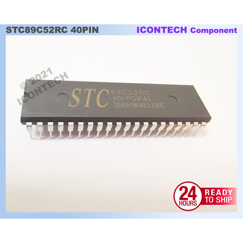 STC89C52RC 401-PDIP40 Embedded 80C51 Central Processing Unit 8051