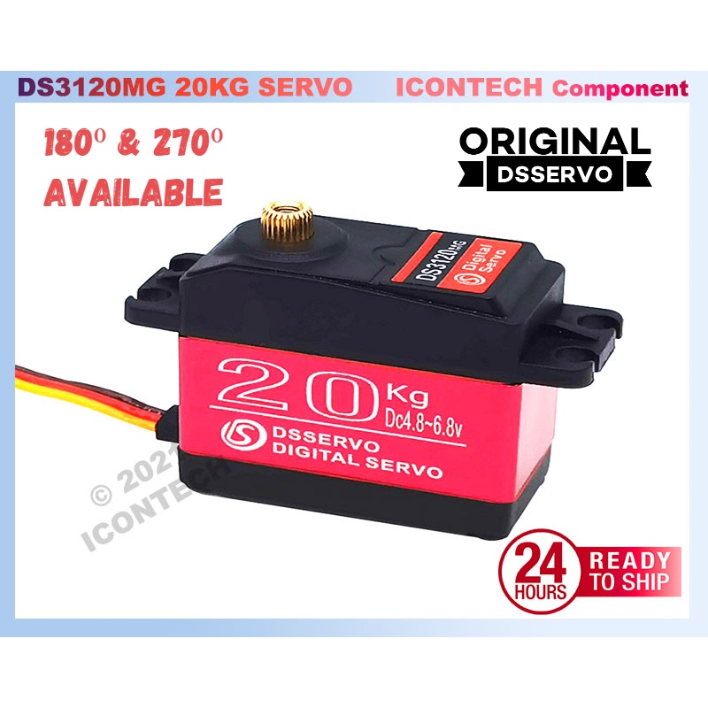 DSSERVO Servo Motor 20KG DS3218MG ORIGINAL DSSERVO 20KG High Torque Water Resist DS3120 DS3128