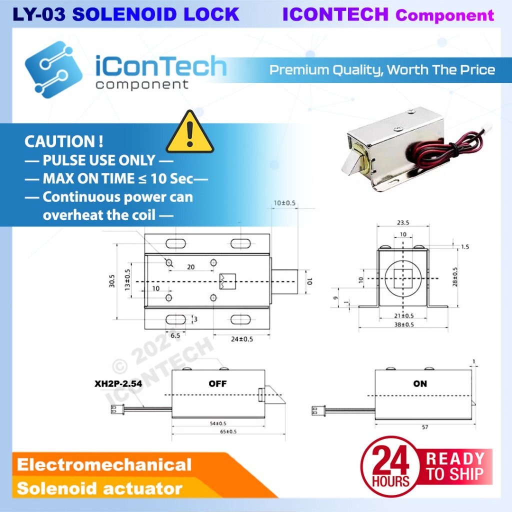 Electrical Door Lock Electrical Solenoid Valve 12V LY-03 LY-01 Electromagnetic Lock 12V 700mA DC 6