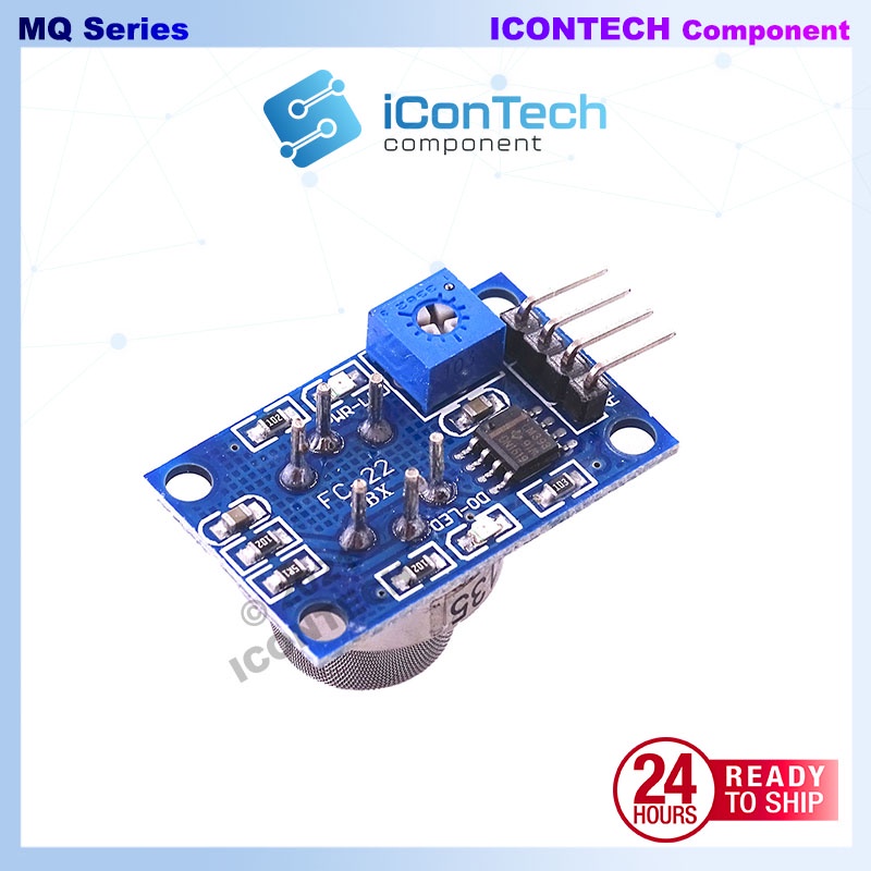 MQ135 GAS SENSOR MQ2 MQ3 MQ4 MQ5 MQ6 MQ7 MQ8 MQ9 Air Quality Smoke Alcohol LPG CNG Hydrogen Gases 2