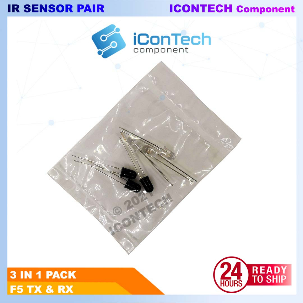 F5 MM IR Infrared Transmitter and Receiver 3 Pair IR Sensor 2