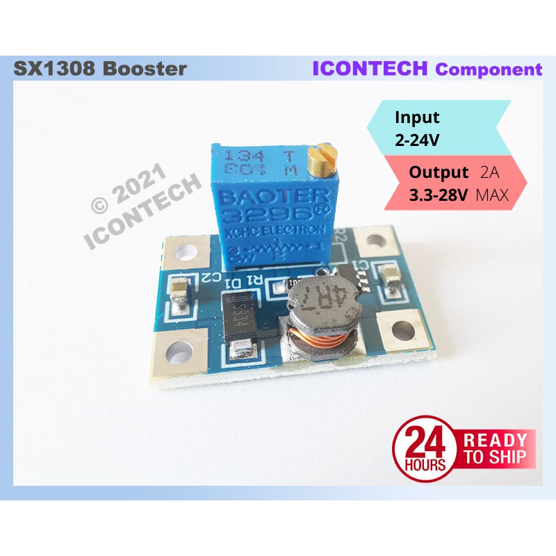 2A DC-DC SX1308  Adjustable Power Module Step Up Boost Converter Booster Amplifier