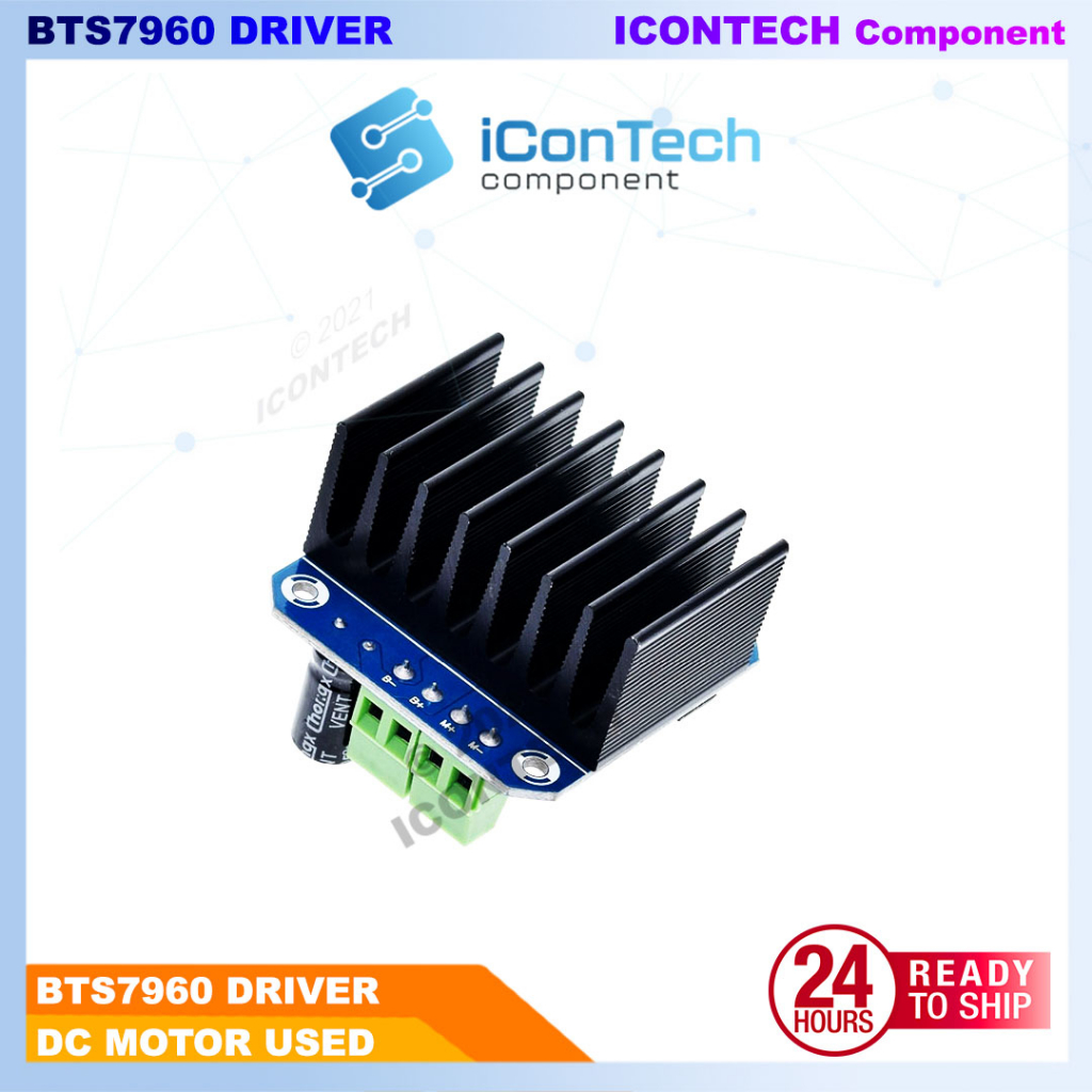 Double BTS7960 43A H-bridge High-power Motor Driver module/ diy smart car Current diagnostic for Arduino 3