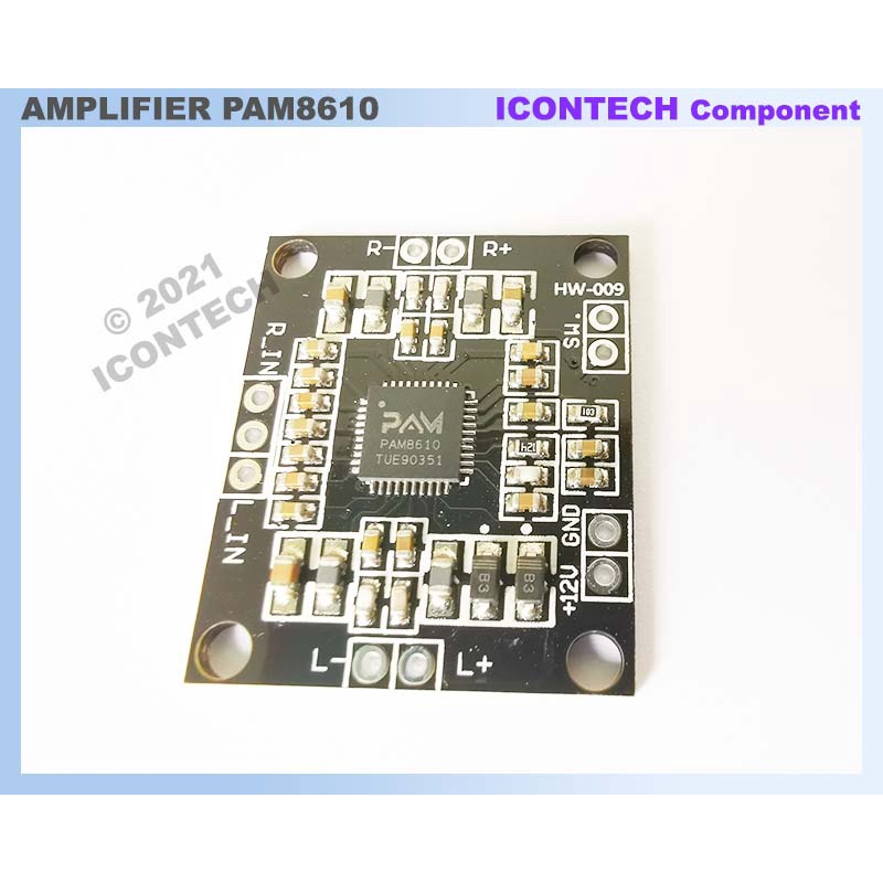 PAM8610 digital power amplifier board module 2x15W dual-channel stereo class D high power amplifier board