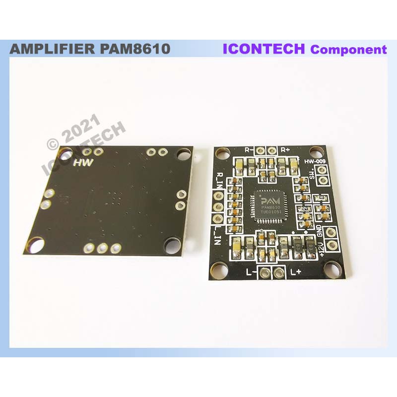 PAM8610 digital power amplifier board module 2x15W dual-channel stereo class D high power amplifier board 3