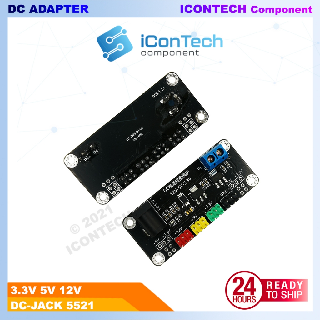 DC-005 Power Supply Module DC Power Module 2.1*5.5 Power Adapter Board 3