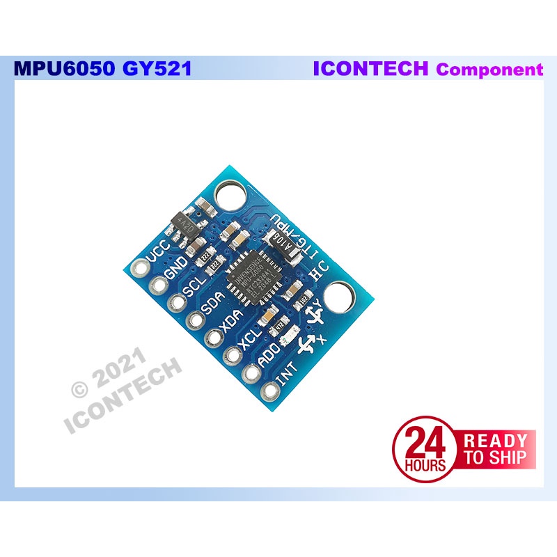 GY-521 MPU 6050 3 Axis Gyro Accelerometer Sensor 6DOF Module GY521 MPU6050
