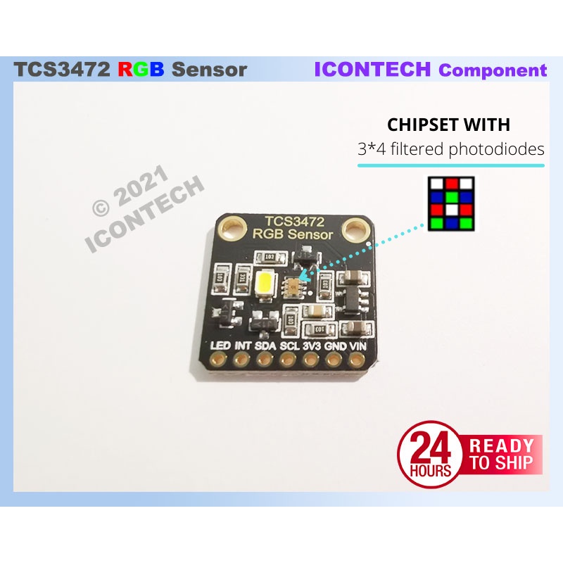 TCS3472 Color recognition sensor bright light sensor module RGB IIC support Arduino STM32 TCS34725