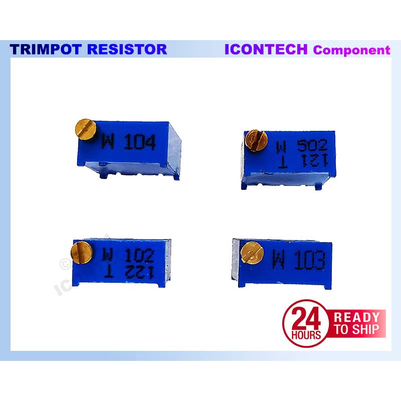 3296 Trimmer Potentiometer 1K 5K 10K 100K Ohm Variable Resisotor Adjustable Trimpot 3