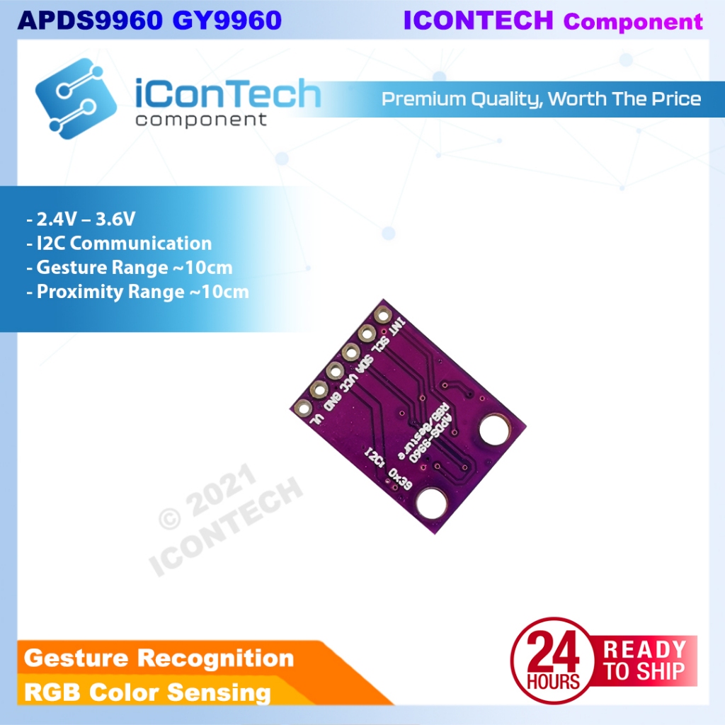 GY 9960 3.3 APDS-9960 Proximity Detection Non-Contact Gesture RGB Gesture Module APDS9960 9960 4