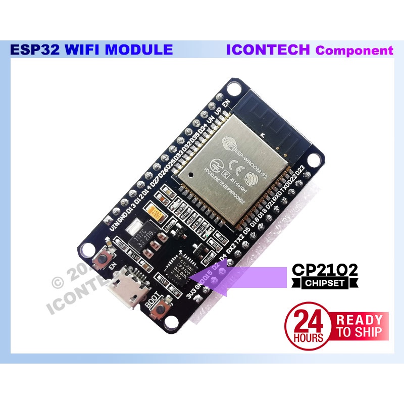 ESP32 WIFI Bluetooth Module IOT NODE-MCU32 ESP32S Node MCU (READY STOCK) Node-MCU32S