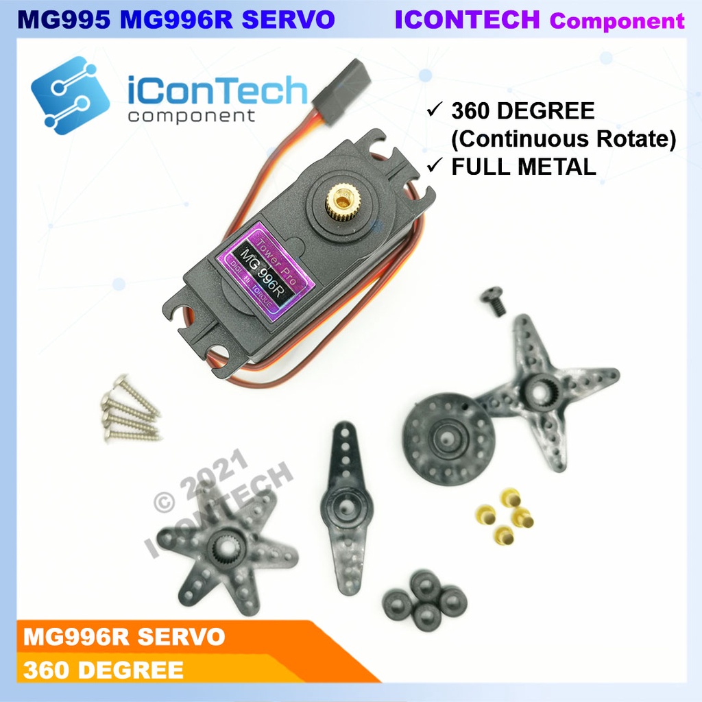 MG996R High Torque Metal Gear Dual Ball Bearing Servo Motor 996R MG995 Servo Bracket 5